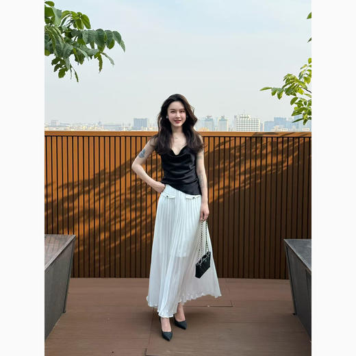 DUO智仙 优雅bao动极简黑色礼服露背小抹胸 商品图2