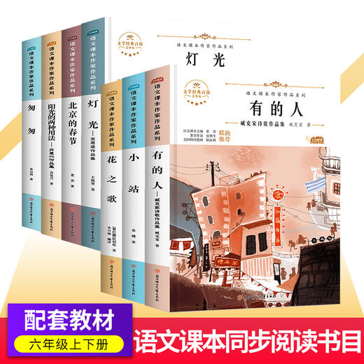 语文课本作家作品六年级上下册阅读花之歌北京的春天匆匆小站灯光阳光的两种用法有的人 商品图0