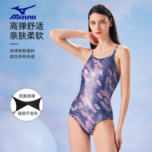 【美津浓】女士连体三角遮肉竞技泳衣N2CAB302 商品图7