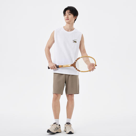 gxgjeans【100%棉】休闲户外男士无袖T恤25夏款简约百搭青少年背心K&C 商品图4