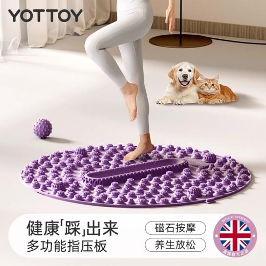 指压板【YOTTOY】指压板超慢跑足底按摩垫脚底脚踩原地跑步减肥专用脚垫中医 商品图0