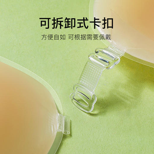 【够粘且不掉，小胸也显大~】宝娜斯硅胶胸贴 女夏季薄款隐形内衣 大胸聚拢上托 吊带婚纱小胸乳贴-QQ 商品图3