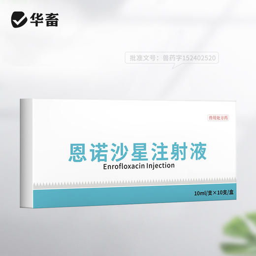 华畜恩诺沙星注射液10支 拉稀痢疾肺炎咳喘 用于禽畜细菌性疾病和支原体感染 商品图5
