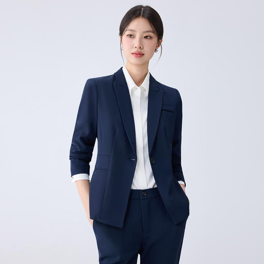 【一粒扣 易打理】罗蒙春秋修身职业气质西装外套西服上衣女 商品图5