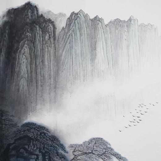 陈金章《云山初晓》国画原作66CM*73CM 手绘纸本山水画 商品图6