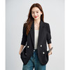 【气质 双排扣】罗蒙女士西服简约通勤百搭舒适面试工作女上装 商品缩略图8