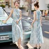 2025夏季新款波西米亚长裙感无袖印花连衣裙YAX2515 商品缩略图0