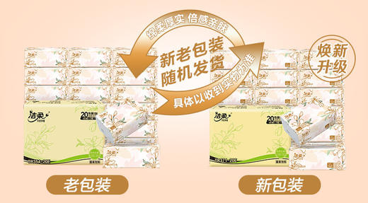 TR371-20E洁柔牌纸面巾(东方花园128软抽)100抽3层(20包装)(电商专供） 商品图2