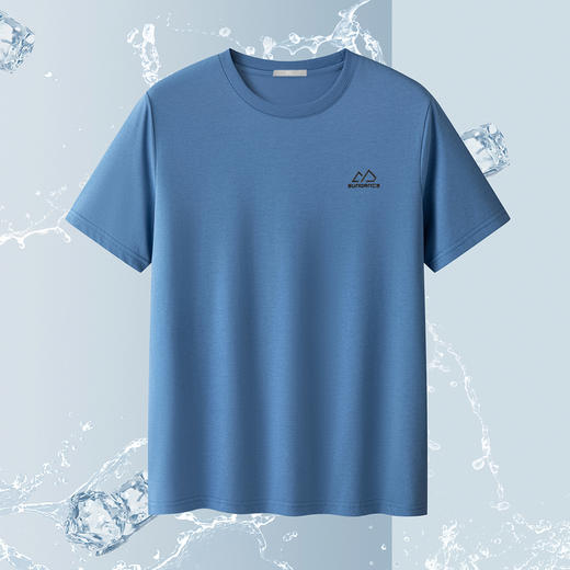圣得西男士T恤2025年夏季新款通勤休闲居家百搭纯色圆领短袖上衣 商品图2