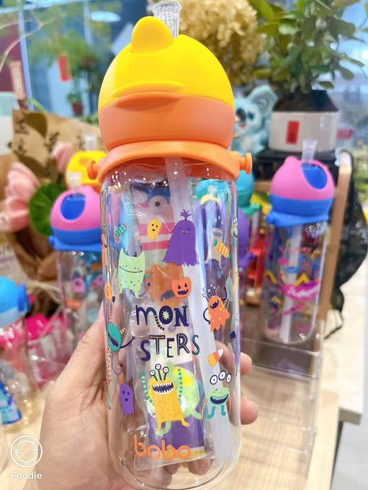 （无包装 捡漏）带背带 吸管杯 bobo400毫升夏日水杯 吸管杯 商品图1