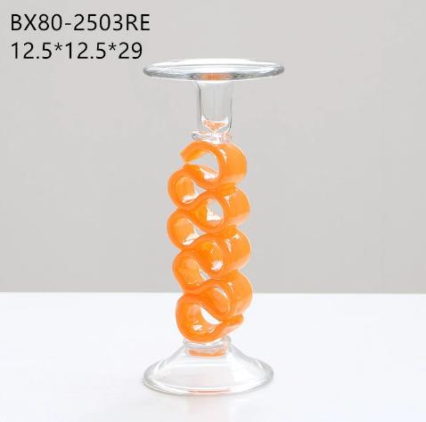 厂家直销北欧风彩色烛台摆件婚礼节庆酒店软装轻奢创意居家装饰品 商品图7