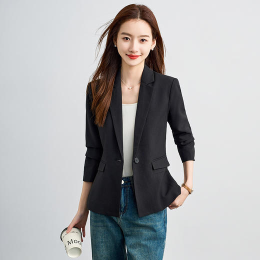 【一粒扣】罗蒙易打理女士西服上装简约大方气质职场百搭日常西服外套 商品图3