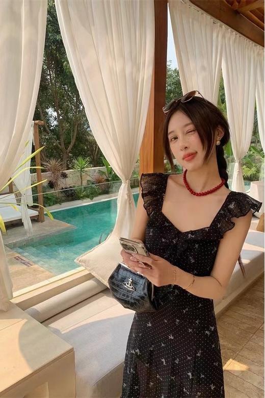 ANSUABEL 法式茶歇碎花修身连衣裙 20621 商品图2