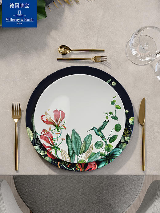 【VilleroyBoch 德国唯宝】进口骨瓷餐具碗碟盘家用花卉餐具繁花多巴胺 商品图0