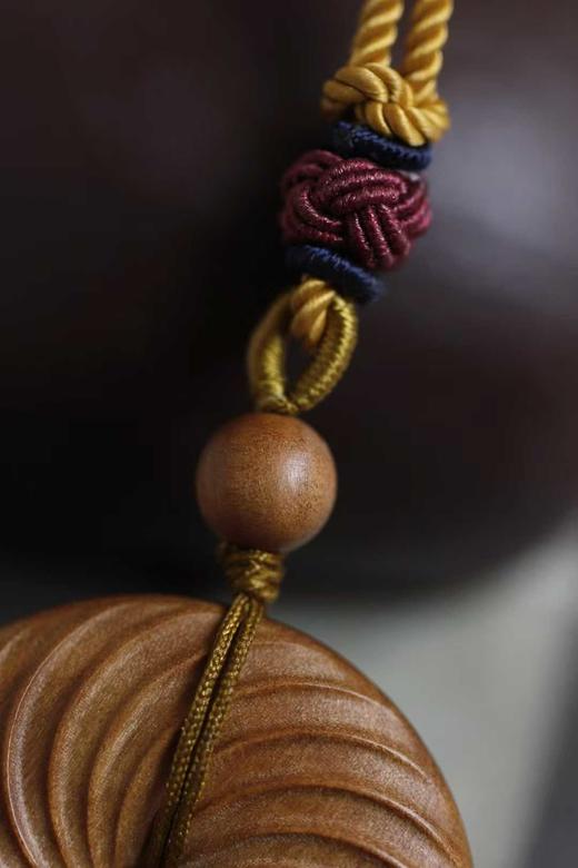 漩涡纹平安扣°老山檀香挂链 商品图8