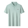 圣得西撞色翻领polo衫男2025春季新款亲肤柔软纯色易搭长袖t恤 商品缩略图2