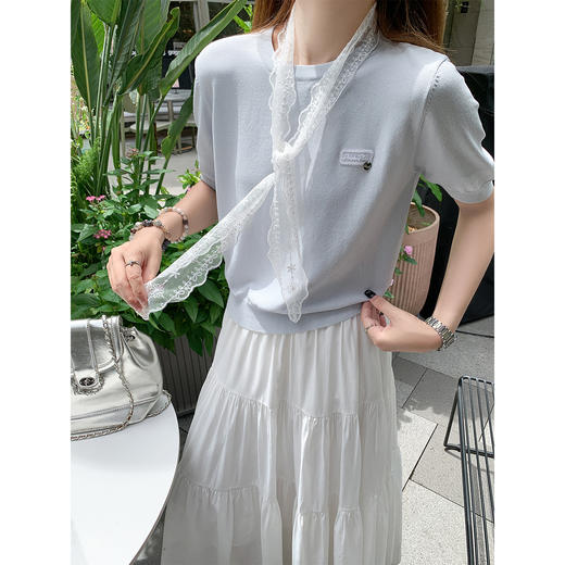 <曾小咸推荐>白色半裙 商品图1