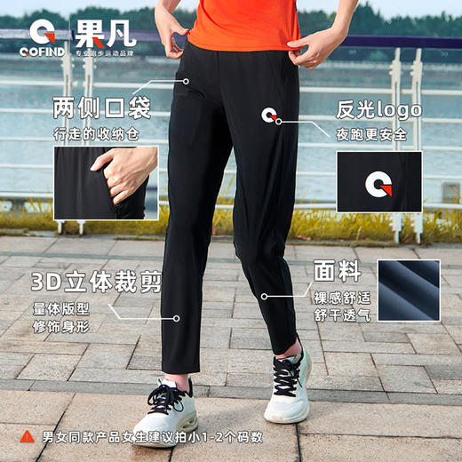 果凡3.0夏季防晒速干冰丝运动裤男女款透气长裤排汗长裤GPC23195 商品图1