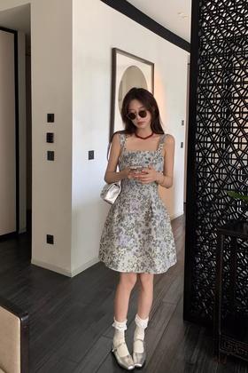 ANSUABEL 盐系蓬蓬吊带连衣短裙 20565