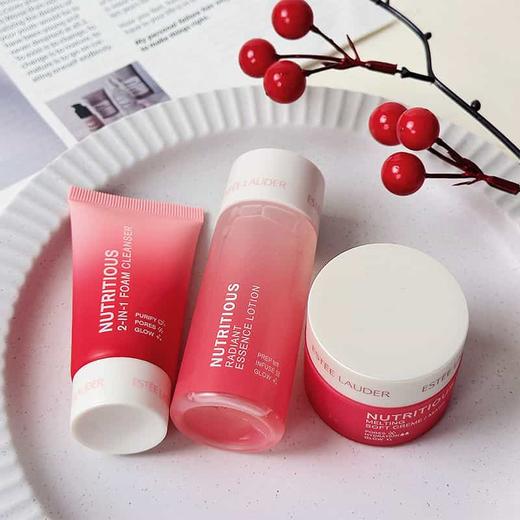 雅诗兰黛红石榴旅行套装小样三件套 （精华水30ml+洁面30ml+面霜15ml） 一般贸易 商品图4