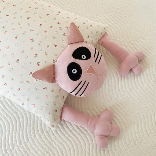 A类全棉纯荞麦枕 可爱猫咪清凉不闷热护枕 商品图8