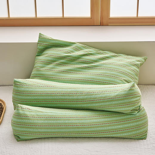 【品牌直发】加倍生活 新款全棉三角颈椎枕 牵引组合荞麦枕 3D条纹菱形荞麦枕头 产自大凉山荞麦壳填充枕芯 商品图4