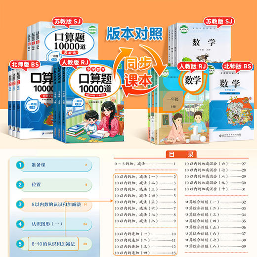 【斗半匠】小学口算题卡10000道 商品图1