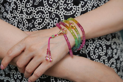 砚宝藏宝之作·108碧玺珠串 商品图3