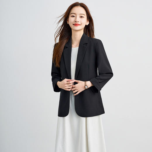 【易打理 单开叉后摆】罗蒙女士单西服舒适通勤气质百搭职业面试外套 商品图5