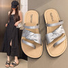 【可甜可酷！日常通勤】法式小众高级感平底拖鞋女外穿夏季新款时尚休闲套趾沙滩凉拖。ry 商品缩略图2