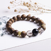 xy0384沉香+黑曜石发晶手串 商品缩略图1