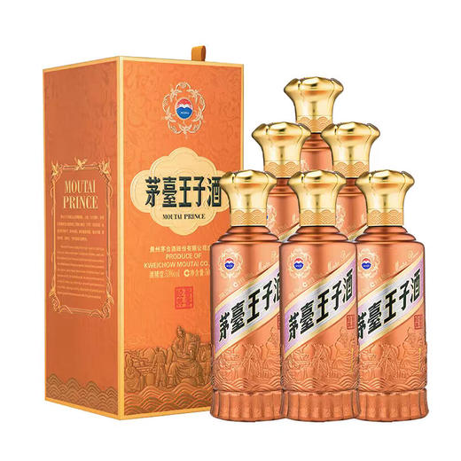 MOUTAI 53度酱香经典茅台王子酒酱香型白酒 500ml/1瓶/6瓶 商品图2