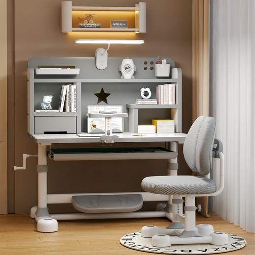 【儿童学习桌】耐用可升降调节 3-16岁写字桌椅套装组合 小学生家用书桌  商品图0