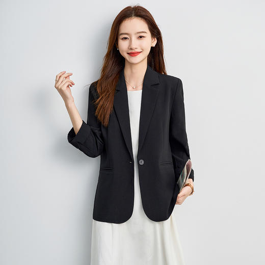 【易打理 单开叉后摆】罗蒙女士单西服舒适通勤气质百搭职业面试外套 商品图4