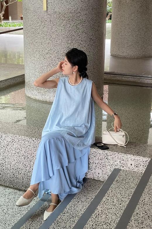 Kai & Kiera 韩系小众设计无袖上衣 20579 商品图2