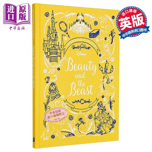 【中商原版】迪士尼布面典藏 美女与野兽 Disney Animated Classics Beauty and the Beast 英文原版 儿童故事书 英语读物精装 商品图0