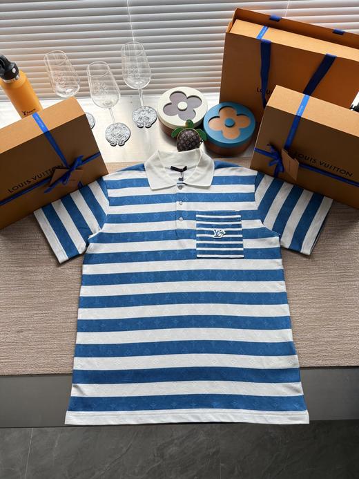 驴家蓝白条纹提花POLO衫（DY） 商品图10