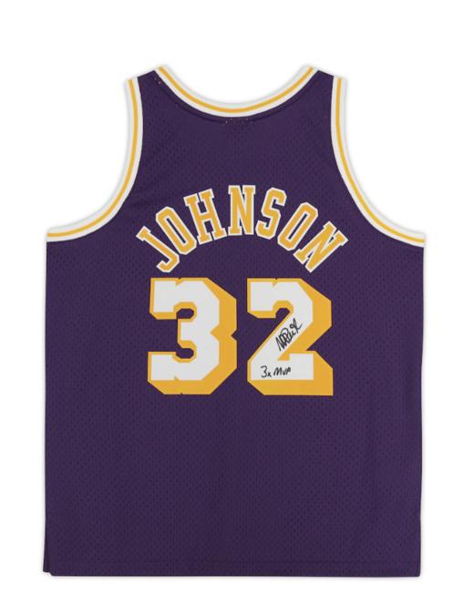 魔术师约翰逊湖人队签名球衣带3次总决赛MVP字样 商品图0