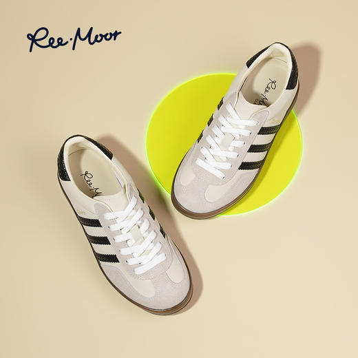 REEMOOR睿慕丨2025年新款法式复古简约德训鞋R3Y507 商品图12