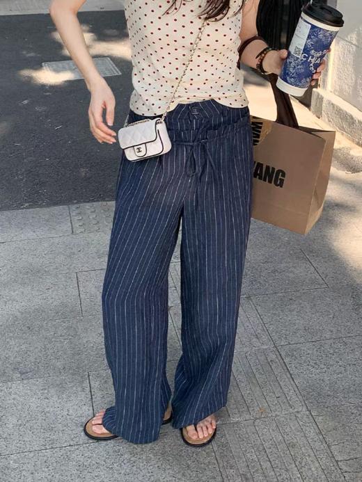 浮生八记/25B101/休闲裤女双腰头西装裤 商品图0