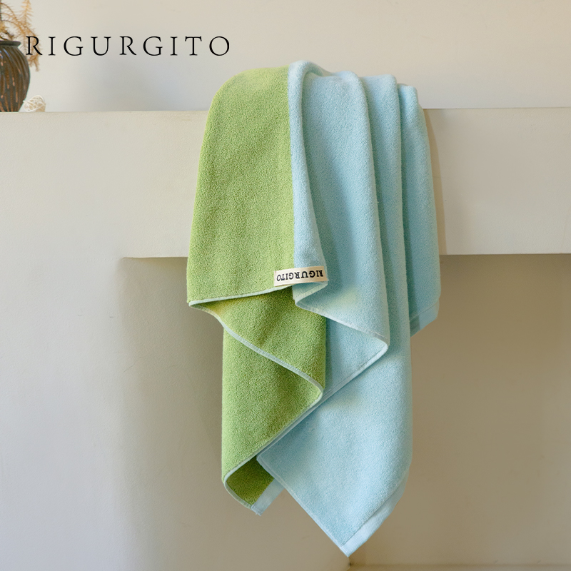 RIGURGITO Gelato系列40支丝柔纺拼色浴巾80*150cm