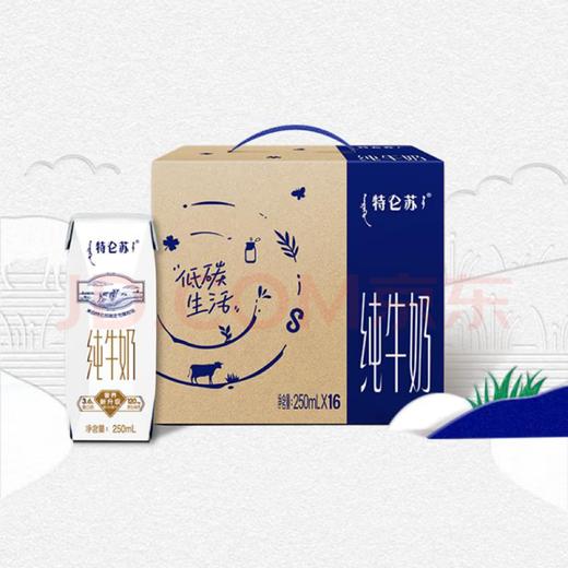 【金皇会69金币专享】 蒙牛特仑苏纯牛奶250ml*16盒3.6g乳蛋白礼盒整箱装 商品图3