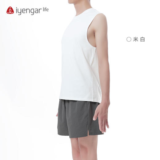 艾扬格 life C3054男装习练瑜伽运动背心 无袖T恤  凉感舒爽 柔软垂顺 商品图2