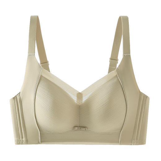 雀说大胸显小无钢圈内衣女超薄款透气上托聚拢收副乳防下垂大码文胸罩AL8637 商品图4