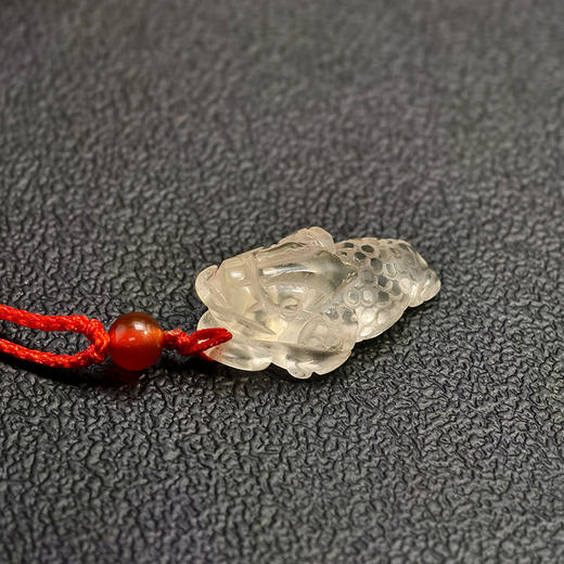 董易奇易祈吉祥天然黄水晶三脚金蟾挂件保平安吊坠 商品图2