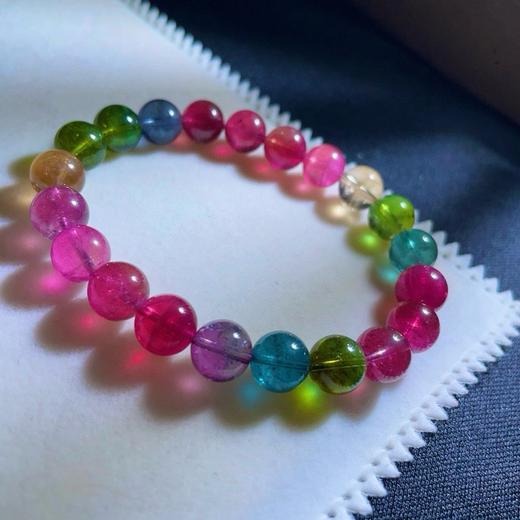 9.2mm单圈彩虹碧玺手串 商品图1
