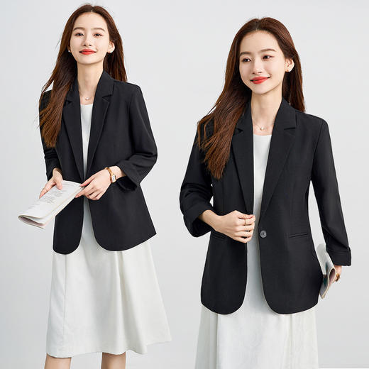 【易打理 单开叉后摆】罗蒙女士单西服舒适通勤气质百搭职业面试外套 商品图3
