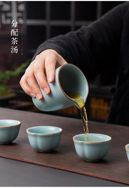 👏青瓷雅韵天青汝窑茶具套组，🏆由国家一级/高级技师、省级陶瓷艺术大师、省级工艺美术大师、苏辉文大师出品（内附大师收藏证书） 商品图3