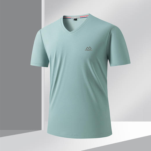 【100%纯棉】圣得西男士短袖T恤夏季新款商务休闲透气百搭T恤男 商品图1