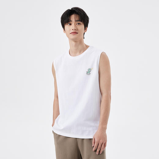 gxgjeans25夏季基础款T恤简约百搭男士背心【棉100%】亲肤打底上衣K&C 商品图3